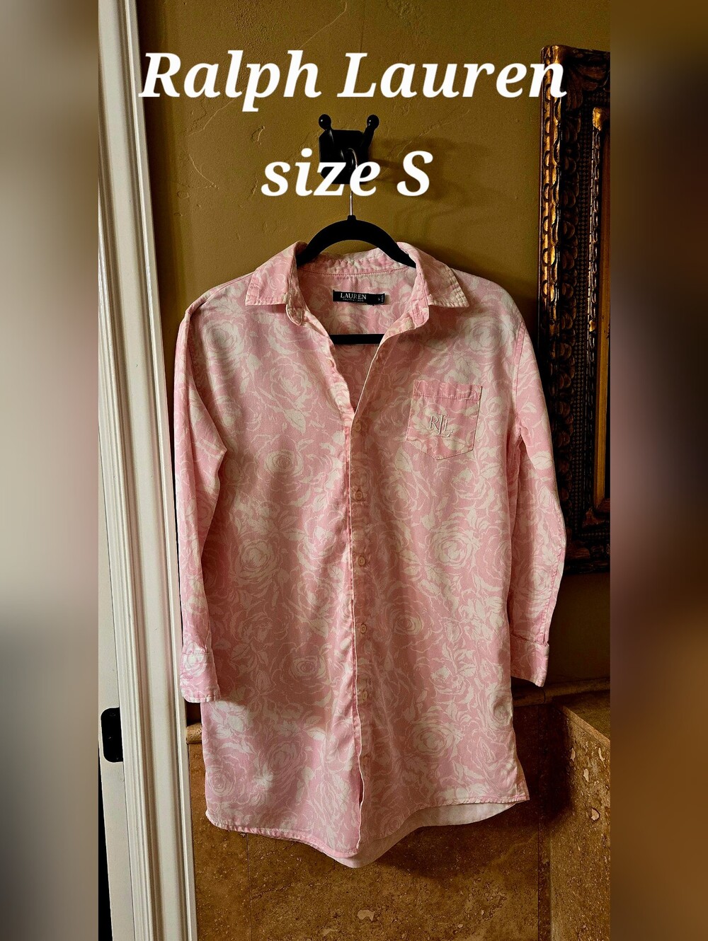 Pink Ralph Lauren Logo Swim Cover Up Size S